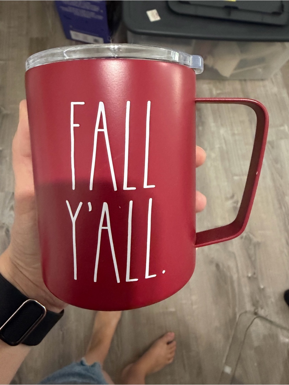 Rae Dunn 'FALL Y'ALL' Insulated Travel Mug never used